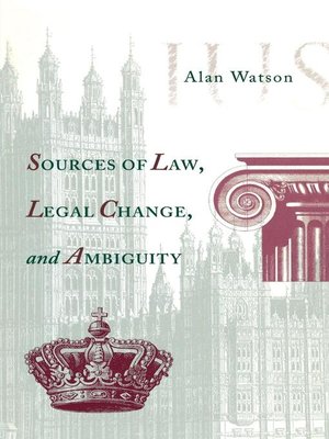 cover image of Sources of Law, Legal Change, and Ambiguity